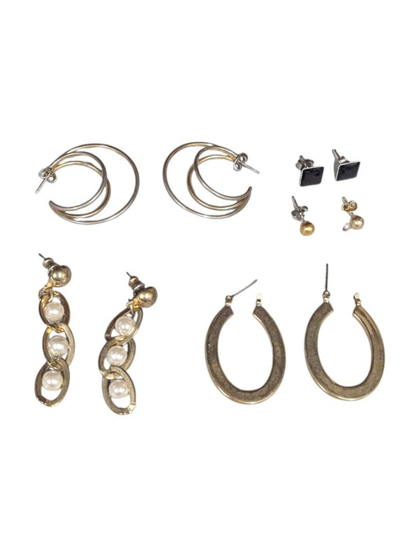 Lot of 5 Pairs Costume Earrings