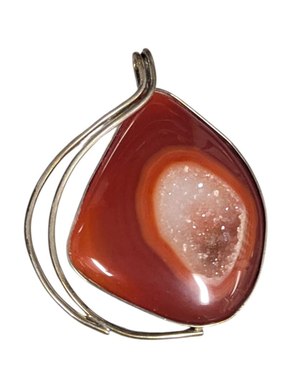 Lot of 5 Gemstone & Costume Pendants