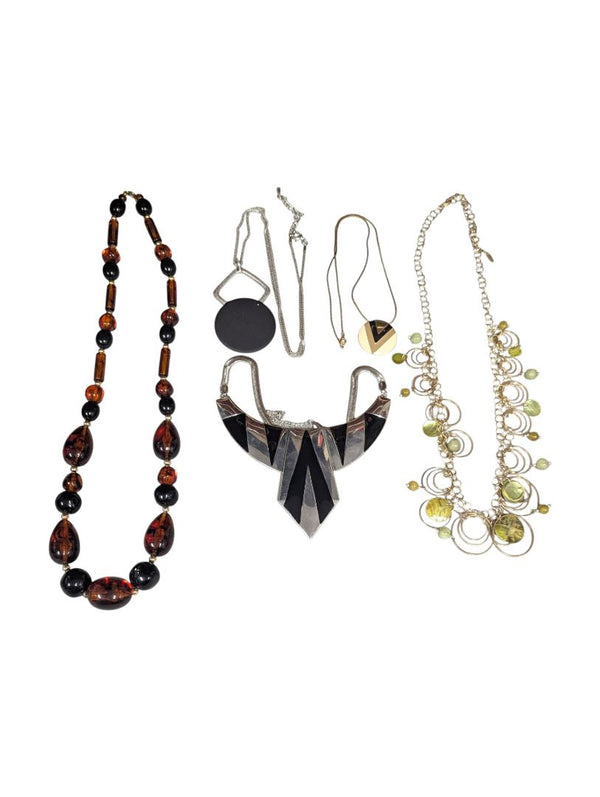 Lot of 5 Statement Necklaces – Mixed Styles