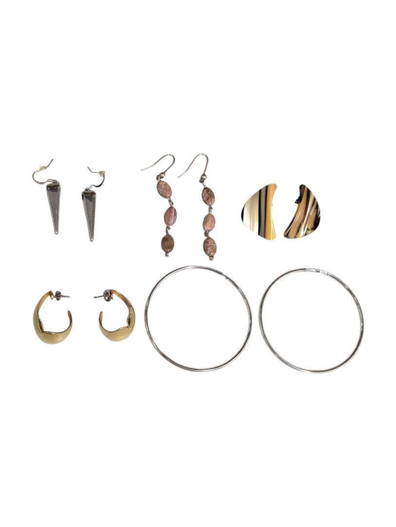 Lot of 5 Pairs Costume Earrings