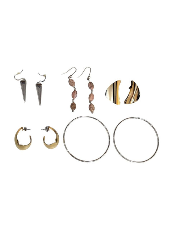 Lot of 5 Pairs Costume Earrings