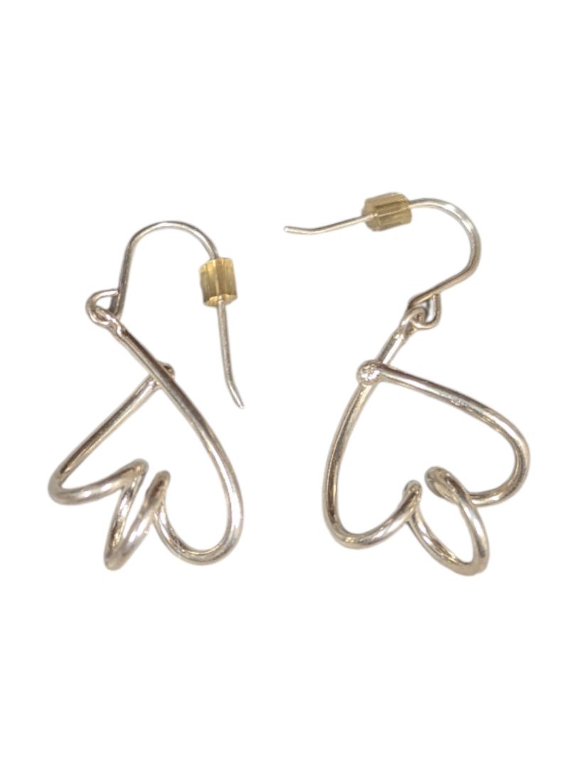 Lot of 5 Modern Mixed Metal Earrings