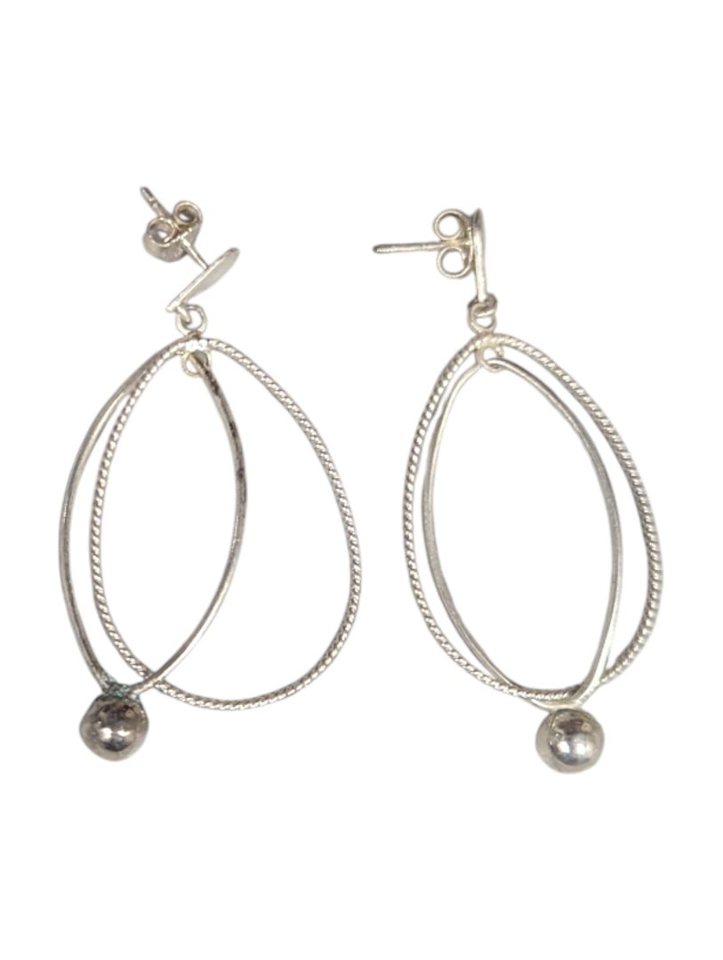 Lot of 5 Modern Mixed Metal Earrings