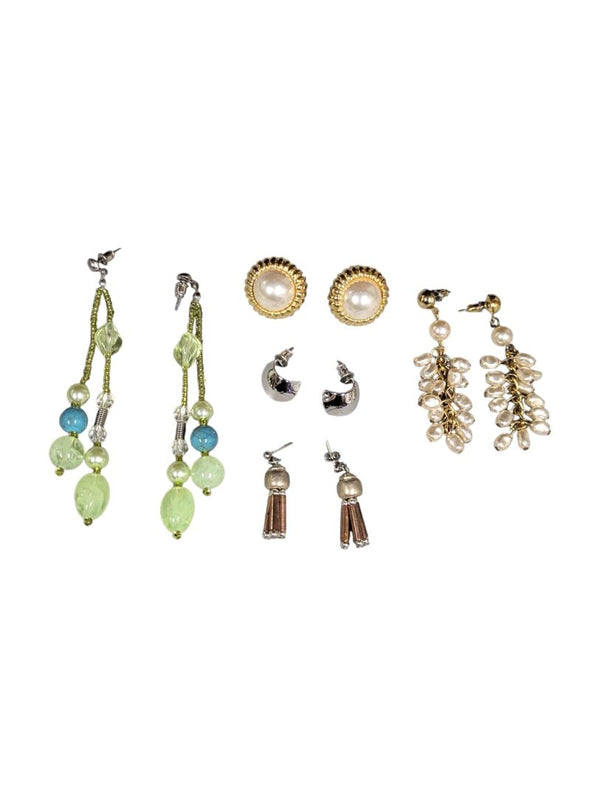 Lot of 5 Pairs of Mixed Earrings – Statement & Classic Styles