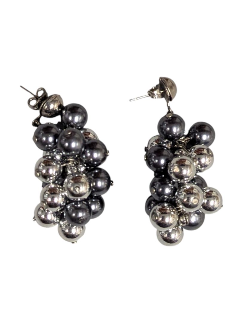 Lot of Six Pairs of Statement Earrings – Mixed Metals & Beads