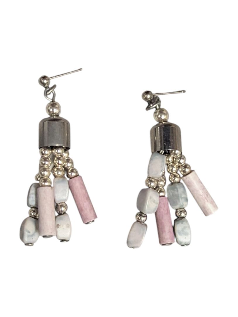 Lot of Six Pairs of Statement Earrings – Mixed Metals & Beads