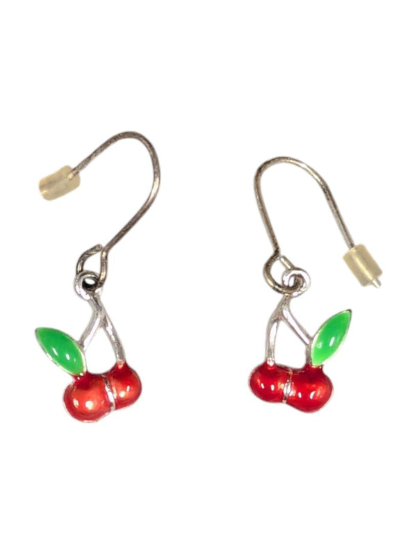 Lot of 5 Pairs of Mixed Metal & Enamel Earrings