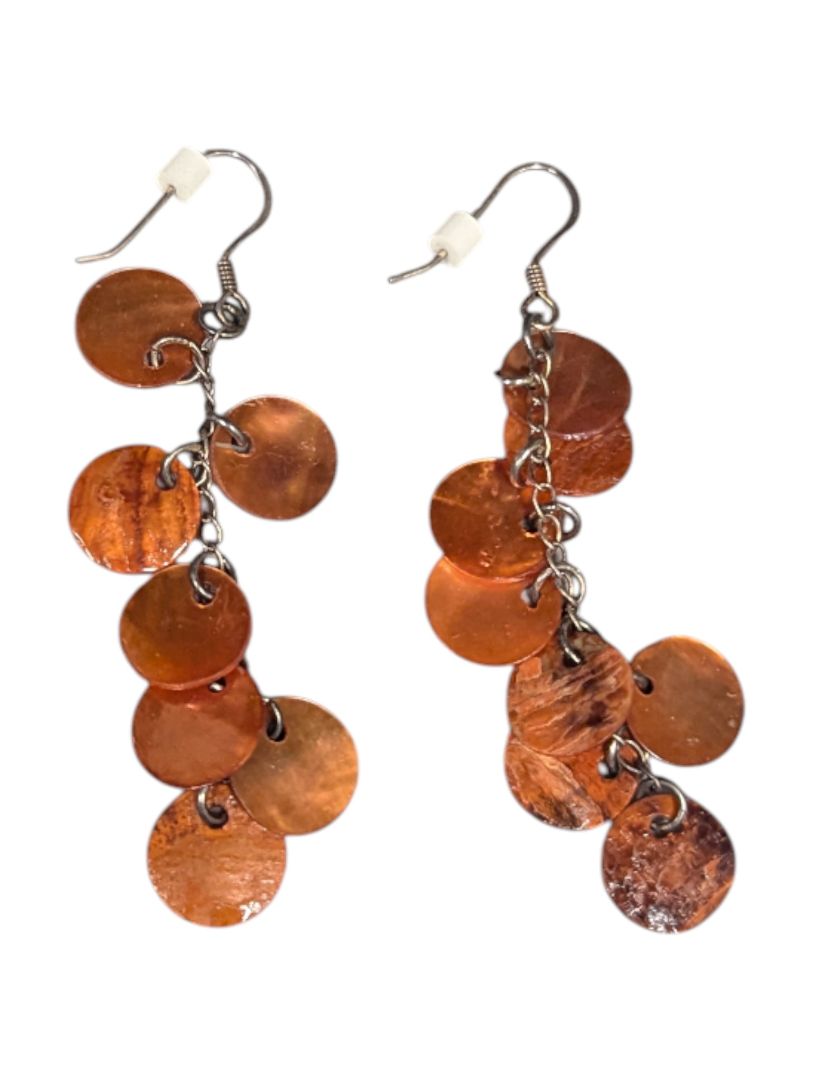 Lot of 5 Pairs of Vintage & Modern Statement Earrings – Resin, Metal & Enamel Mix