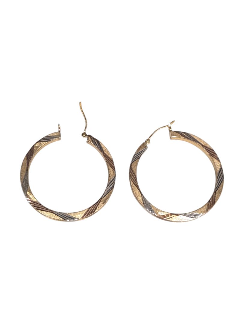 Lot of 5 Pairs of Mixed Earrings – Hoops, Studs & Statement Designs