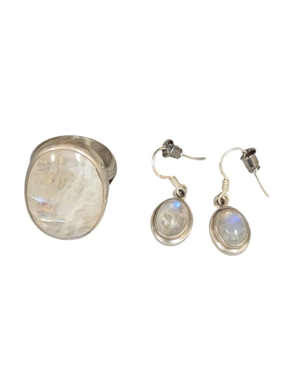 Lot of 5 Pairs of Mixed Earrings – Hoops, Statement & Gemstone Styles