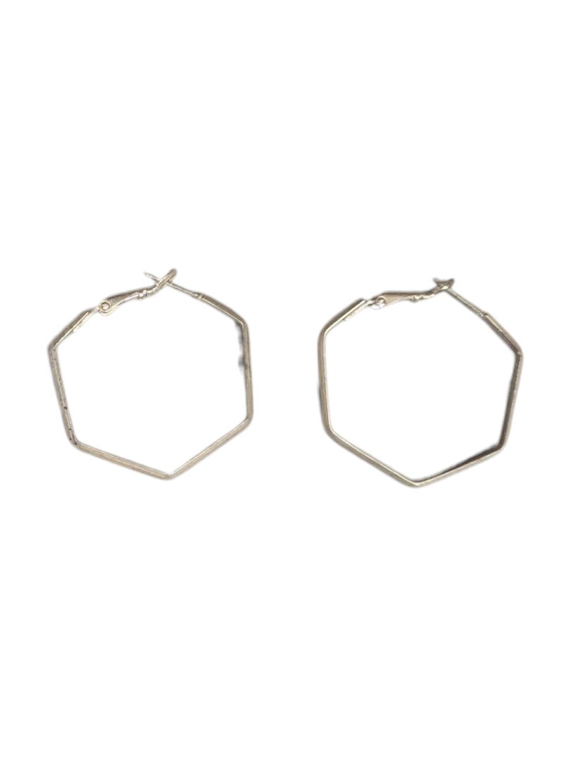 Lot of 5 Pairs of Mixed Earrings – Silver-Tone, Geometric & Boho Styles