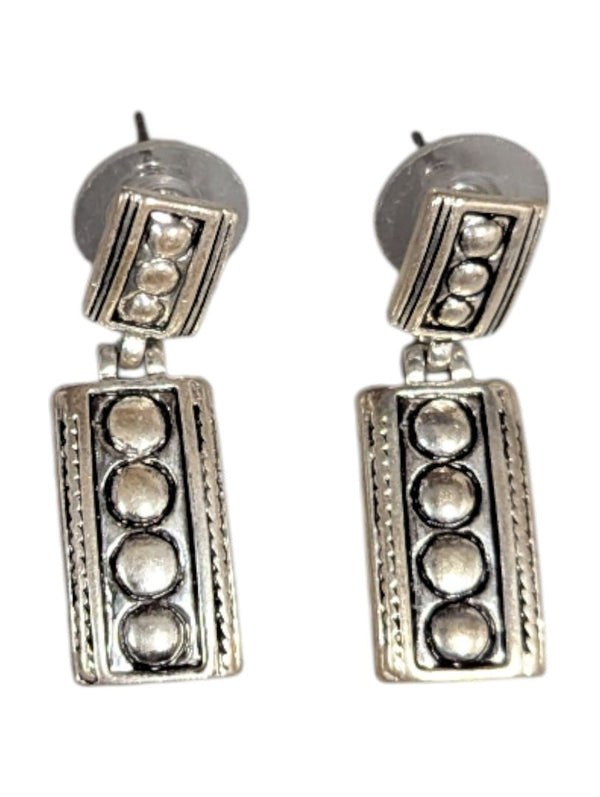 Lot of 5 Pairs of Mixed Earrings – Silver-Tone, Geometric & Boho Styles