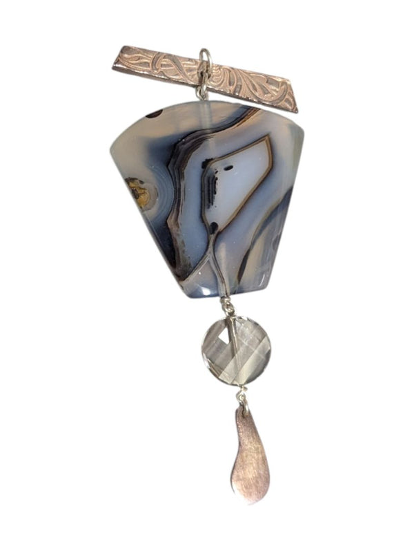 Lot of 6 Mixed Jewelry Pieces – Artisan Pendants, Bracelet & Necklace