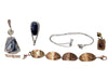 Lot of 6 Mixed Jewelry Pieces – Artisan Pendants, Bracelet & Necklace