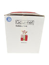 Festive Snowman on Gift Box Ceramic Jar