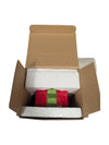 Festive Snowman on Gift Box Ceramic Jar
