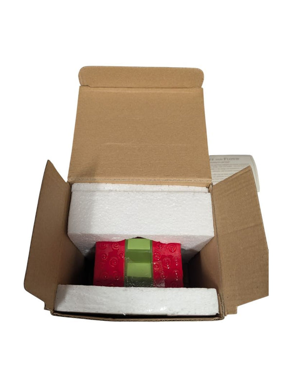 Festive Snowman on Gift Box Ceramic Jar