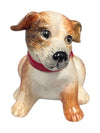 Pair of Ceramic Christmas Puppies Figurines