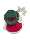 Set of 3 Ceramic Snowmen Figurines