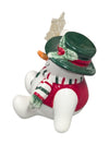 Set of 3 Ceramic Snowmen Figurines