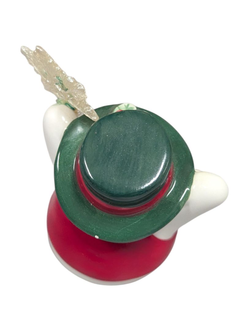 Set of 3 Ceramic Snowmen Figurines