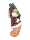 Set of 3 Ceramic Christmas Teddy Bear Figurines