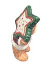 Set of 3 Ceramic Christmas Teddy Bear Figurines