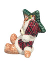 Set of 3 Ceramic Christmas Teddy Bear Figurines