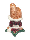 Set of 3 Ceramic Christmas Teddy Bear Figurines