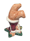 Set of 3 Ceramic Christmas Teddy Bear Figurines