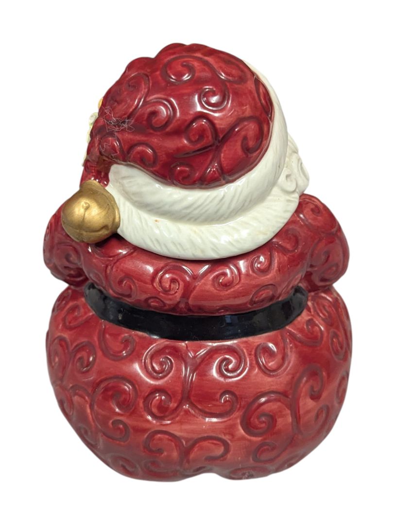 Hand-Painted Ceramic Santa Figurine