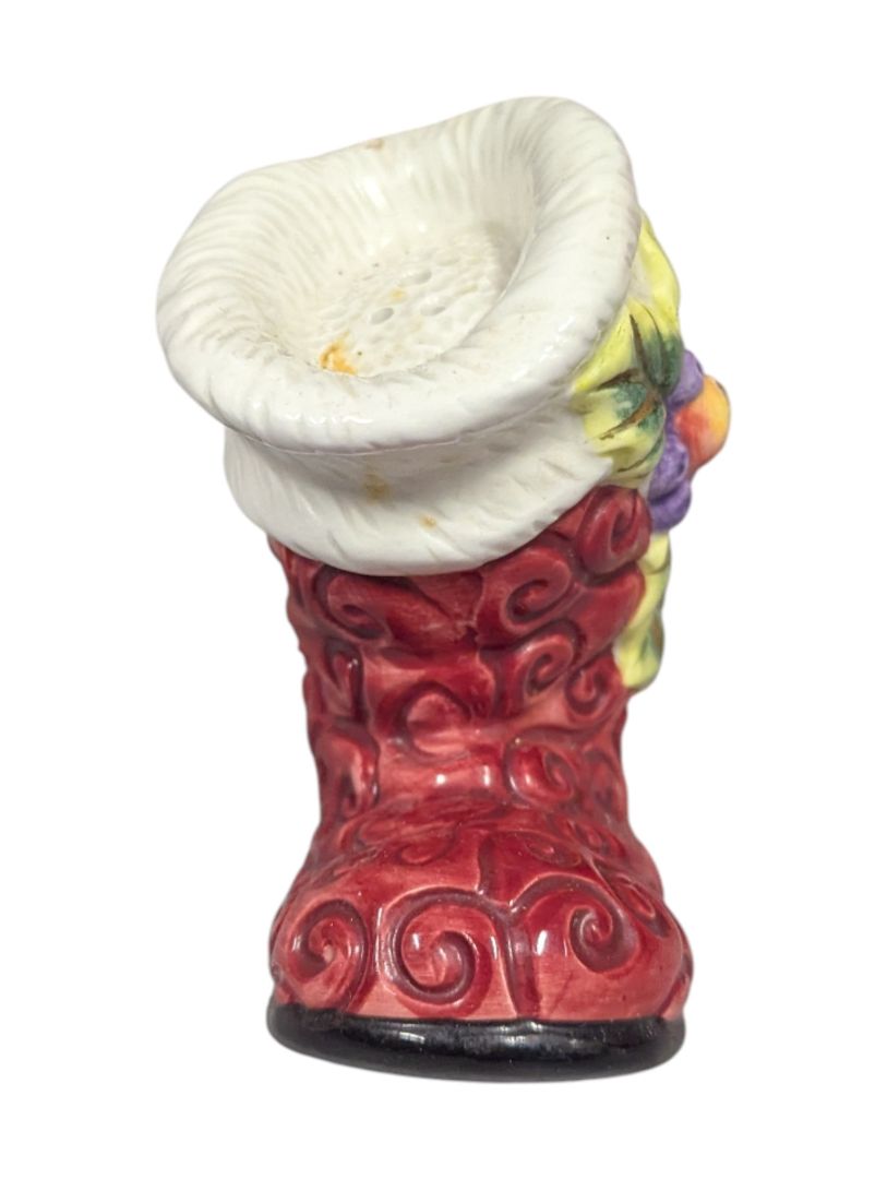 Pair of Ceramic Santa Boots Figurines