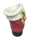 Pair of Ceramic Santa Boots Figurines