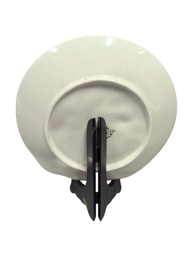 Festive Bear Motif Ceramic Plate