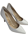 Sam Edelman White Leather Pointed-Toe Heels