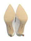 Sam Edelman White Leather Pointed-Toe Heels