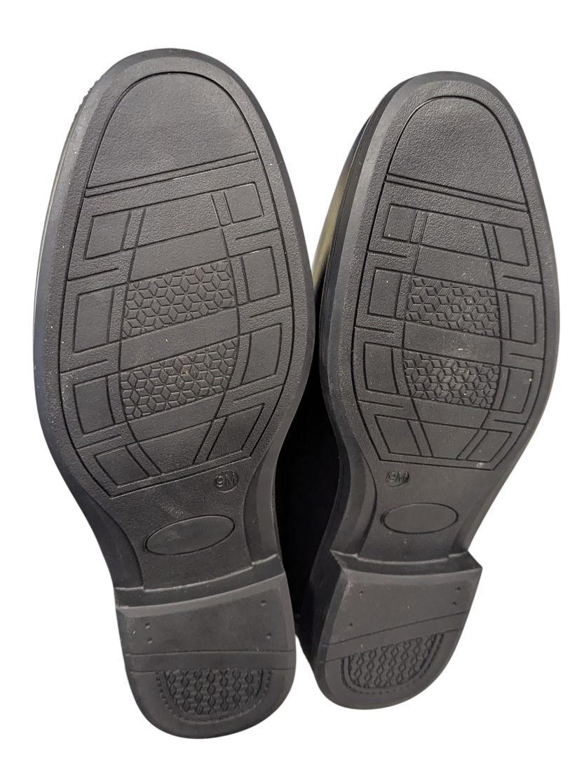 Madden Men’s Black Leather Penny Loafers