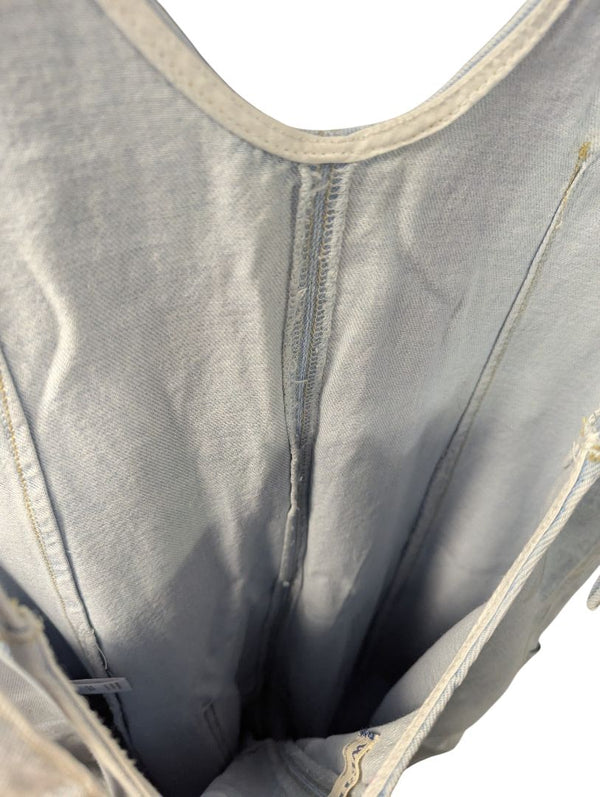 Light Wash Denim Overalls – Relaxed Fit Utility Style