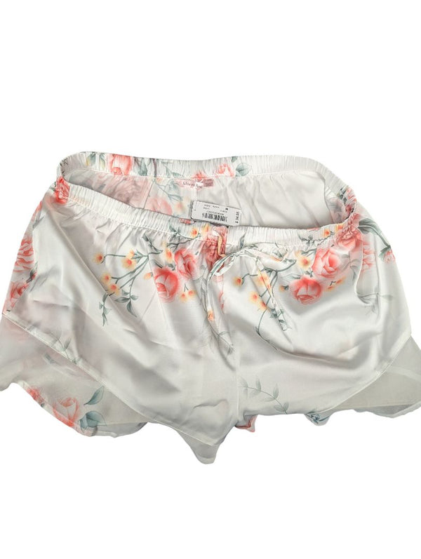 La Vie en Rose Floral Satin Sleep Set – Top & Shorts