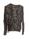 GUESS Leopard Print Button-Up Cardigan