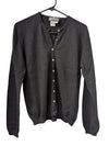 Mélanie Lyne 100% Cashmere Button-Front Cardigan (Size L)