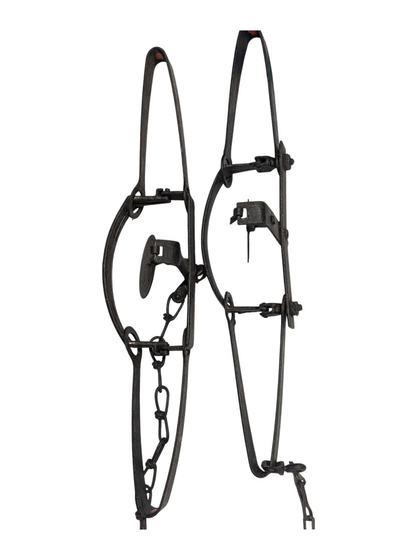 Vintage Oneida Newhouse No. 2 Long Spring Traps (Pair)