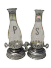 Vintage Hurricane Lamp Salt & Pepper Shakers (Japan, 1950s–1960s)