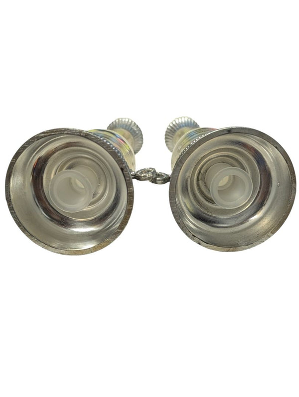 Vintage Hurricane Lamp Salt & Pepper Shakers (Japan, 1950s–1960s)