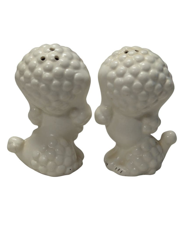 Vintage Kitsch Poodle Salt & Pepper Shakers (Japan, 1950s)