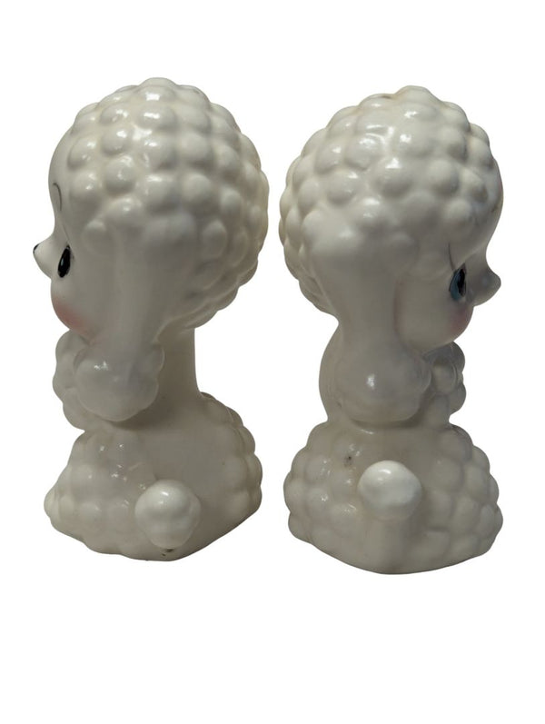 Vintage Kitsch Poodle Salt & Pepper Shakers (Japan, 1950s)