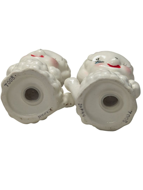 Vintage Kitsch Poodle Salt & Pepper Shakers (Japan, 1950s)