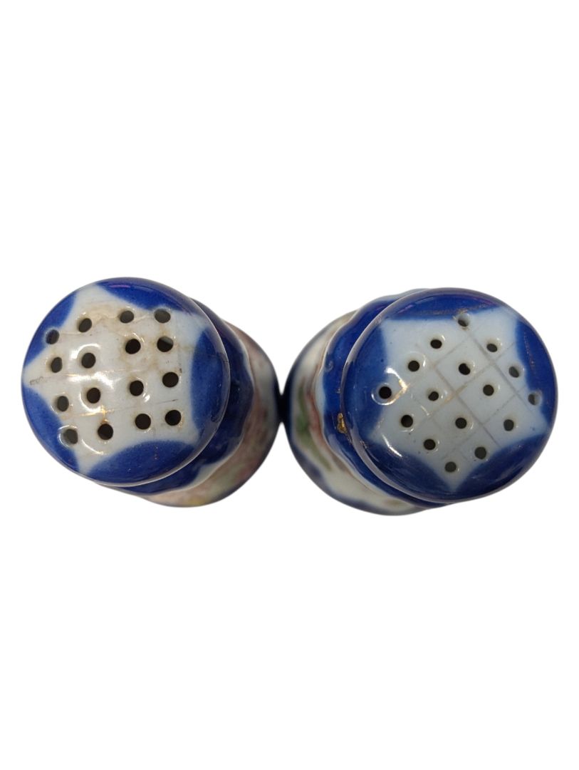 Vintage Hand-Painted Japanese Imari-Style Salt & Pepper Shakers