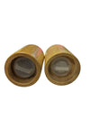 Mid-Century Modern Natural Wood Salt & Pepper Shakers