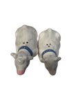 Vintage Hand-Painted Cow Salt & Pepper Shakers